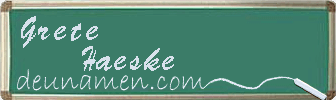 Grete Haeske Visitenkarte